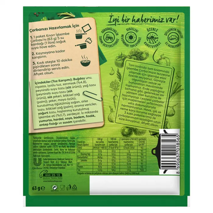 Knorr Hazır Çorba İşkembe 63 G (Ünal Kutay A.)