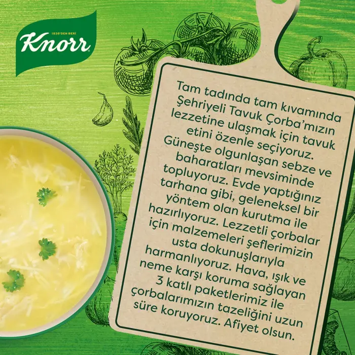 Knorr Hazır Çorba Şehriyeli Tavuk 4 Kişilik 51 G (Ünal Kutay A.)