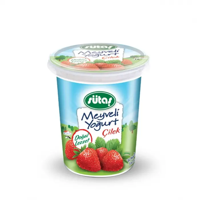 Sütaş Meyveli Yoğurt Çilekli 500G (N.H.I.)