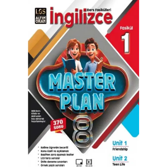 Altın Oran 8. Sınıf İngilizce Master Plan 1. Fasikül