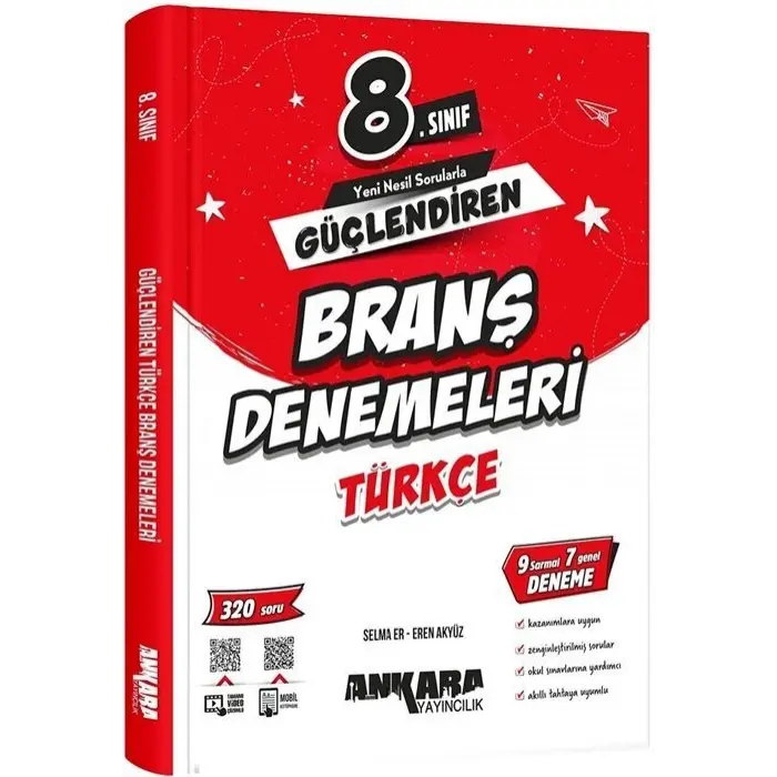 Ankara Yayıncılık 8. Sınıf Türkçe Güçlendiren Branş Denemeleri