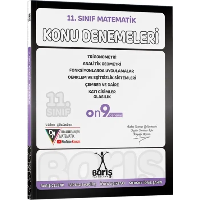 Barış Yayınları 11. Sınıf Matematik Konu Denemeleri
