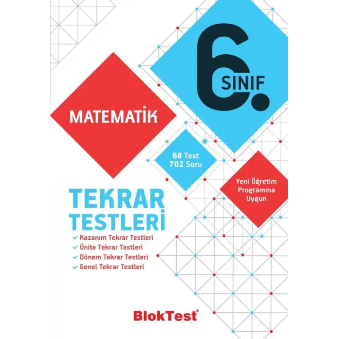 Bloktest Yayınları 6 .Sınıf Matematik Tekrar Testleri