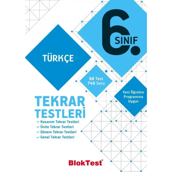 Bloktest Yayınları 6. Sınıf Türkçe Tekrar Testleri