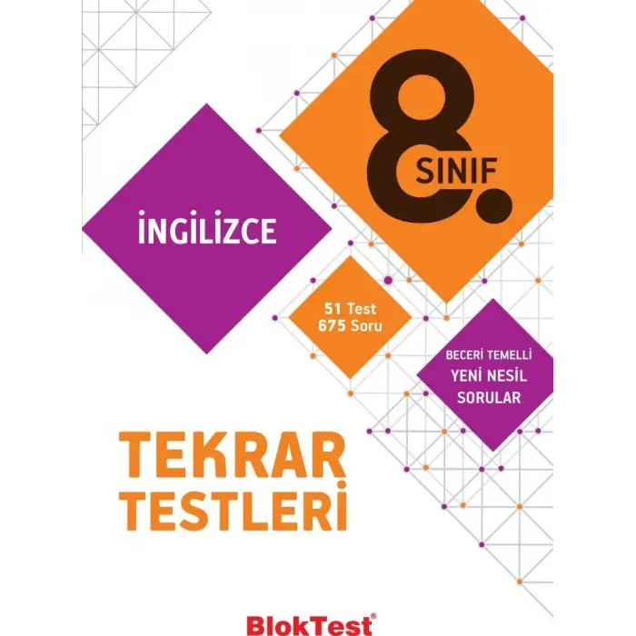 Bloktest Yayınları 8. Sınıf İngilizce Tekrar Testleri