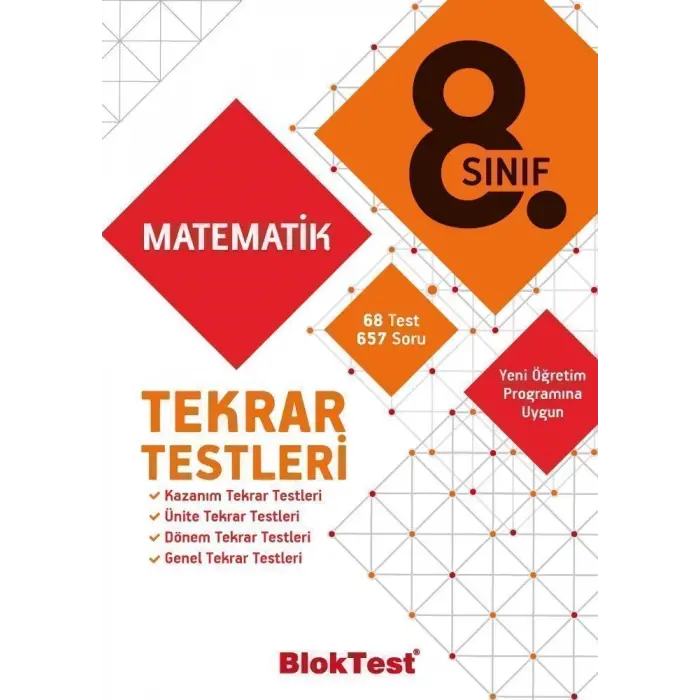 Bloktest Yayınları 8. Sınıf Matematik Tekrar Testleri