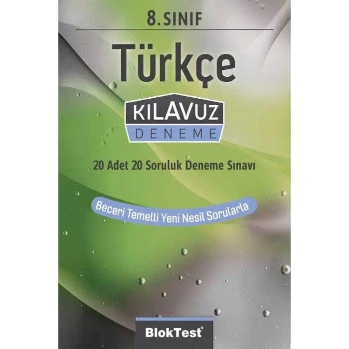 Bloktest Yayınları 8. sınıf Türkçe Kılavuz Deneme