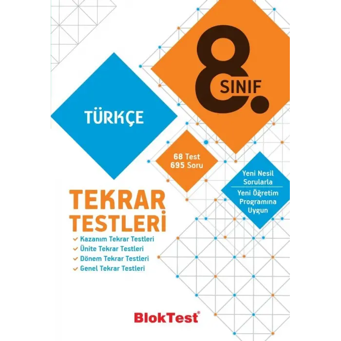 Bloktest Yayınları 8. Sınıf Türkçe Tekrar Testleri