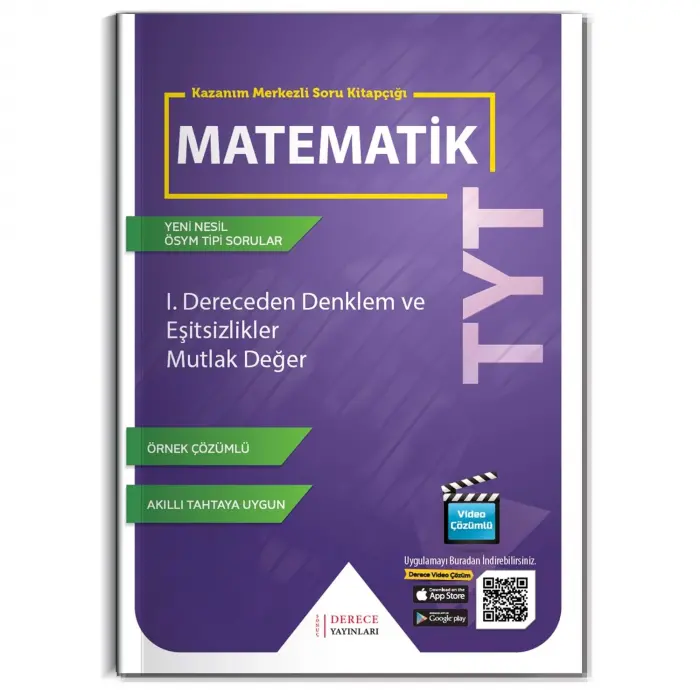 Derece Yayınları I. Dereceden Denklem ve Eşitsizlikler Mutlak Değer