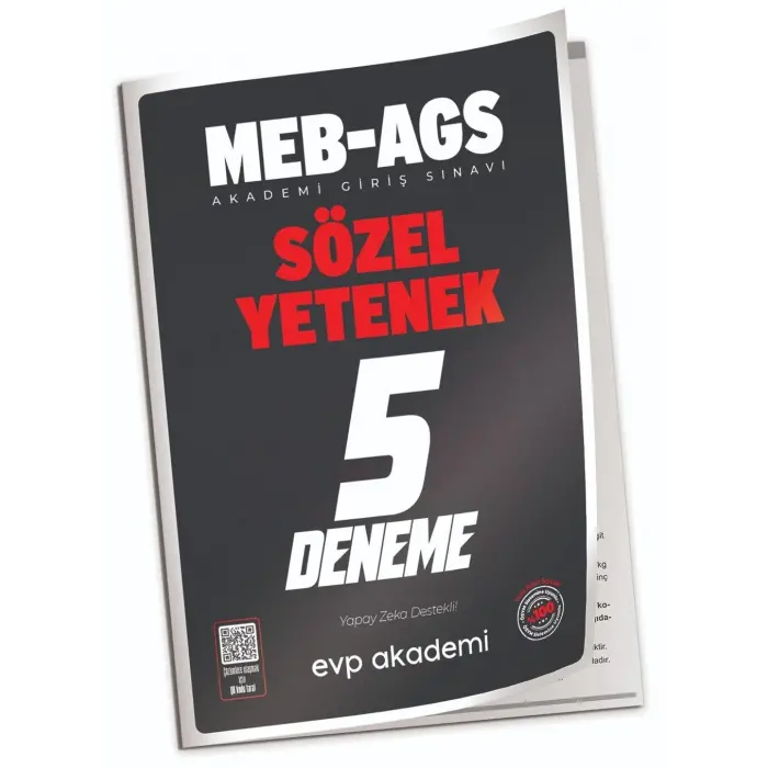 EVP Akademi 2025 MEB-AGS Sözel Yetenek 5 Deneme Çözümlü