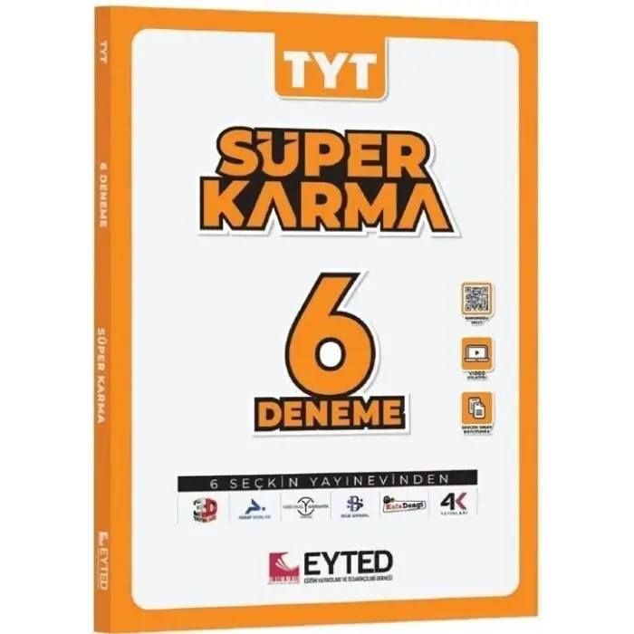 EYTED YKS TYT Süper Karma 6 Deneme Çözümlü