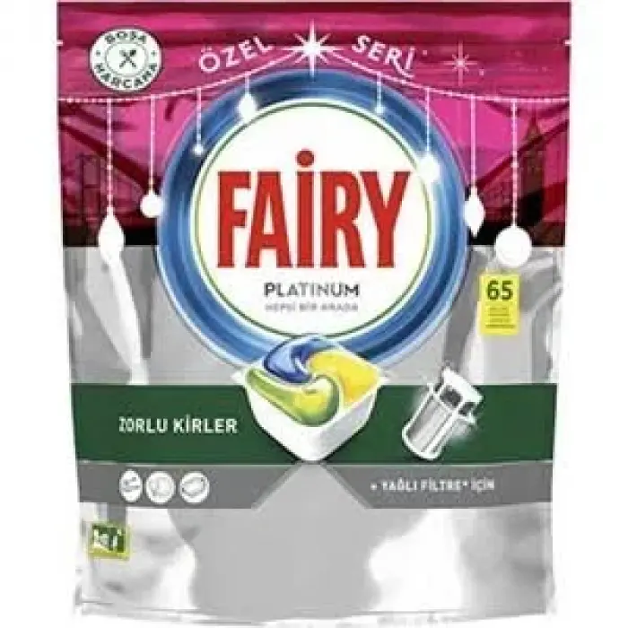 Fairy Platinum Özel Seri 65 Yıkama Bulaşık Makinesi Deterjanı Kapsülü (GROSS)