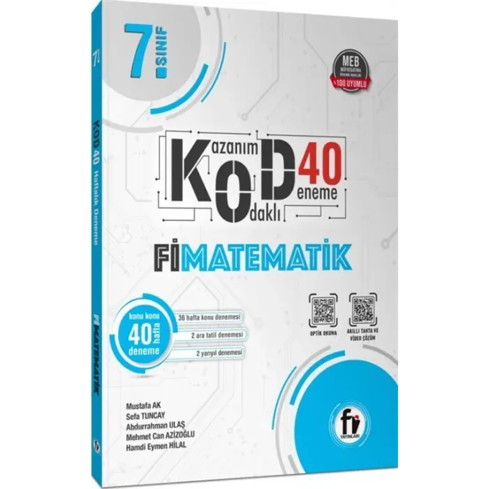 Fi Yayınları 7. Sınıf Matematik Kod 40 Deneme