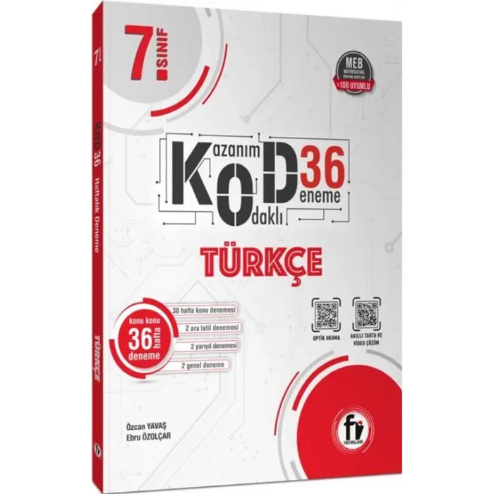 Fi Yayınları 7. Sınıf Türkçe Kod 36 Deneme