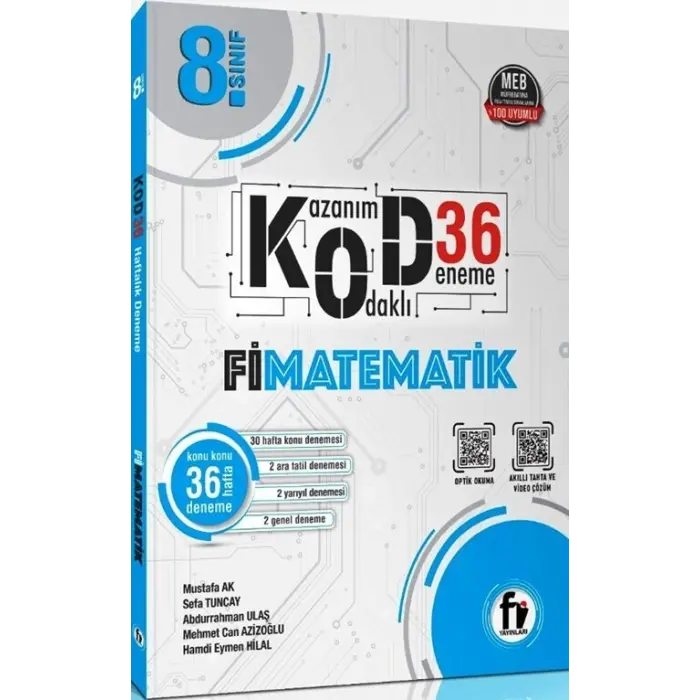 Fi Yayınları 8. Sınıf Matematik Kod 36 Deneme