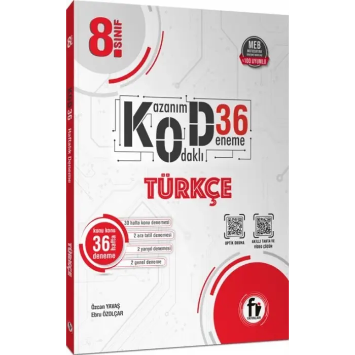 Fi Yayınları 8. Sınıf Türkçe Kod 36 Deneme