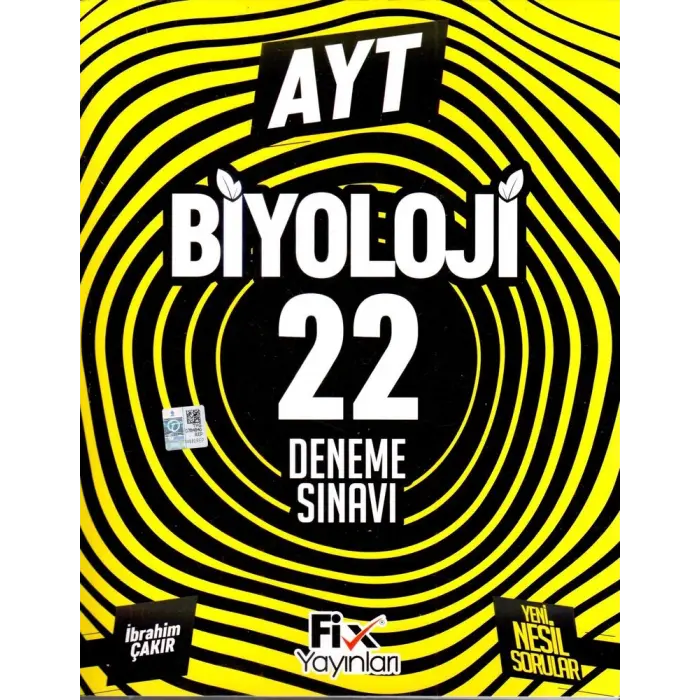 Fix Yayınları AYT Biyoloji 22 Denemeleri