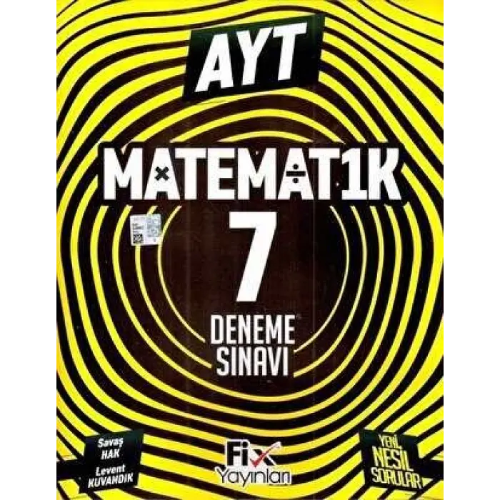 Fix Yayınları AYT Matematik 7 Denemeleri