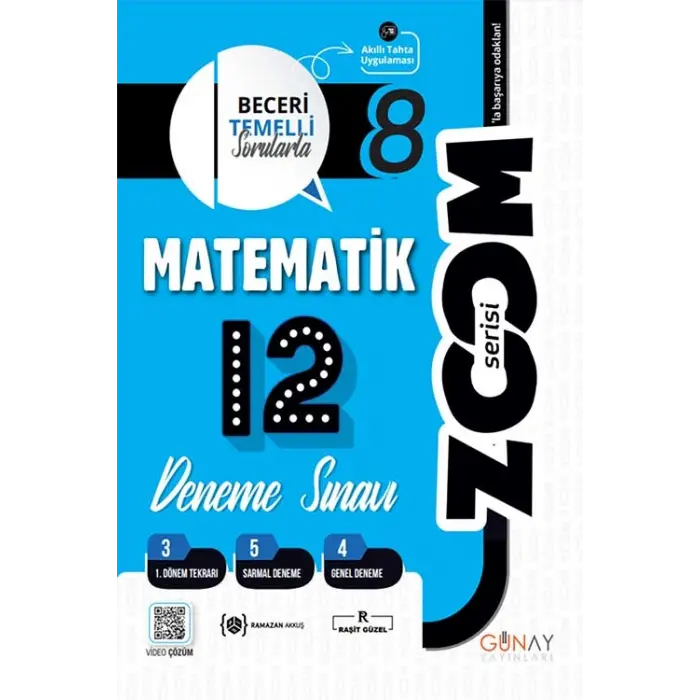 Günay Yayınları 8. Sınıf Matematik Branş Denemeler