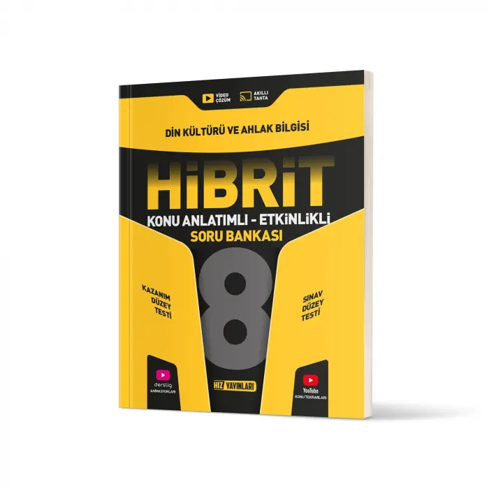 Hız Yayınları 8. SINIF HİBRİT DİN SORU BANKASI