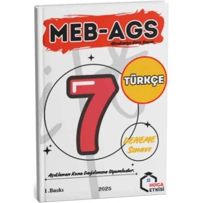 Hoca Etkisi 2025 MEB AGS Sözel Yetenek Türkçe 7 Deneme