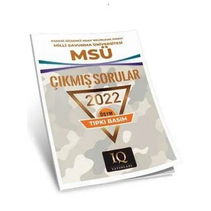 IQ Yayınları MSÜ Çıkmış Sorular - 2022