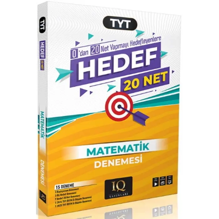 IQ Yayınları TYT Matematik Hedef 20 Net Denemeleri