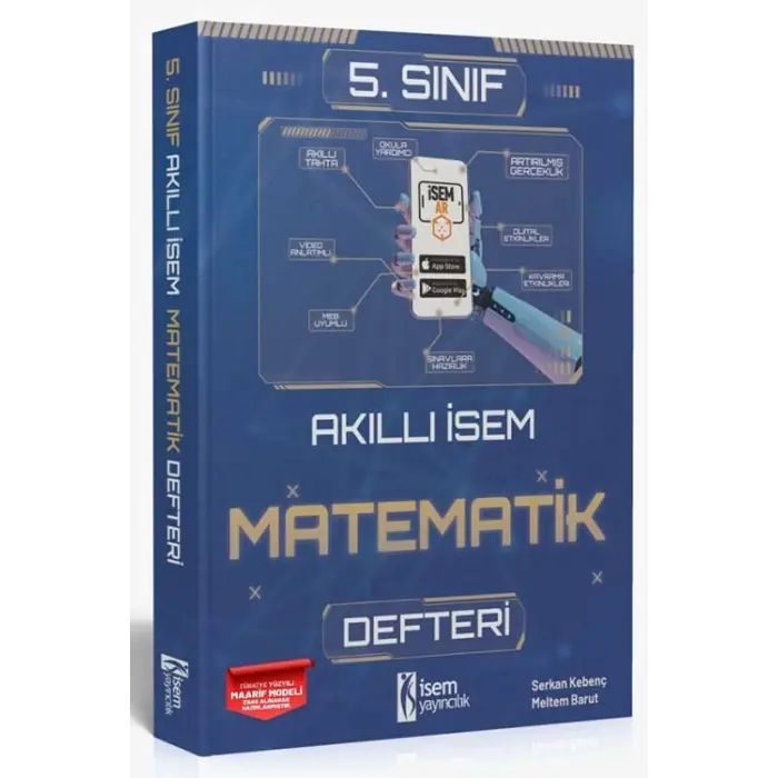 İsem Yayıncılık 2025 Akıllı İsem 5. Sınıf Matematik Defteri