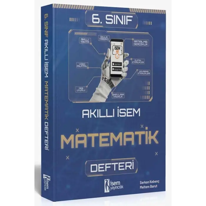 İsem Yayıncılık 2025 Akıllı İsem 6. Sınıf Matematik Defteri