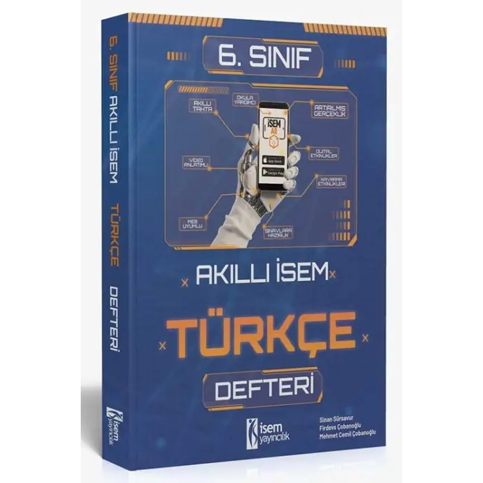 İsem Yayıncılık 2025 Akıllı İsem 6. Sınıf Türkçe Defteri