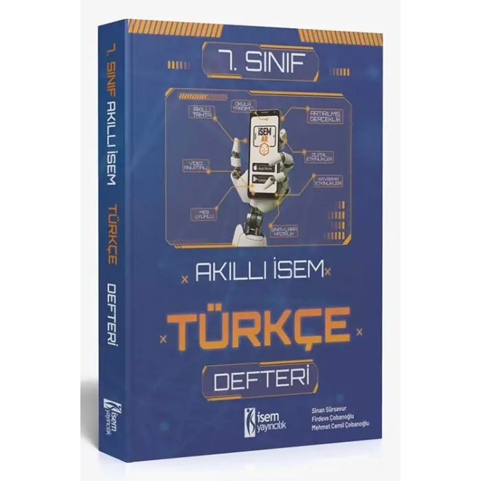 İsem Yayıncılık 2025 Akıllı İsem 7. Sınıf Türkçe Defteri