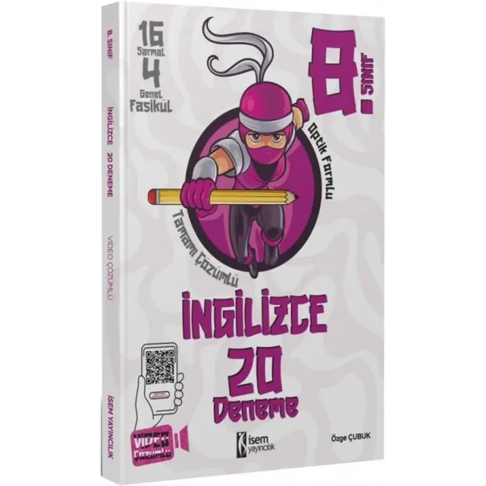 İsem Yayınları 8. Sınıf İngilizce 20 Deneme