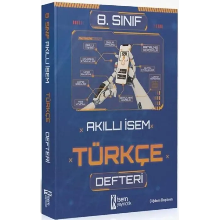 İsem Yayınları 8. Sınıf Türkçe Akıllı İsem Defteri