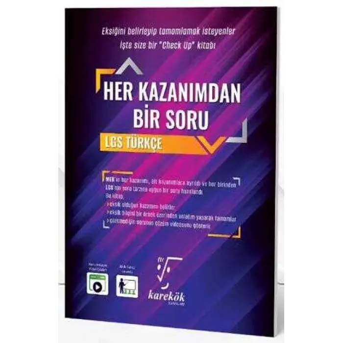 Karekök Yayıncılık LGS Her Kazanımdan Bir Soru Türkçe