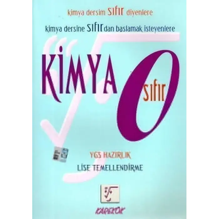 Karekök Yayınları Sıfır Kimya