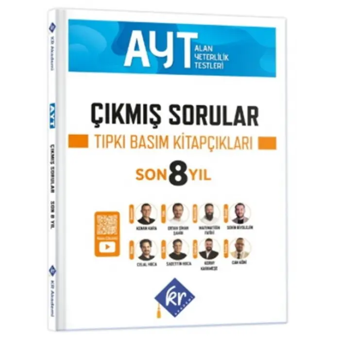 Kr Akademi AYT Çıkmış Sorular Son 8 Yıl Tıpkı Basım Kitapçıkları