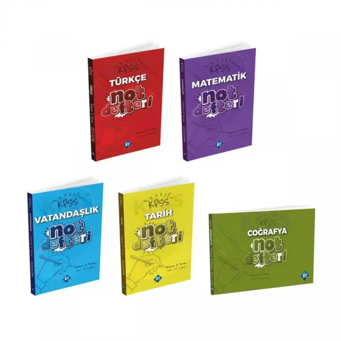 KR Akademi KPSS Konu Anlatımlı Not Defteri Seti
