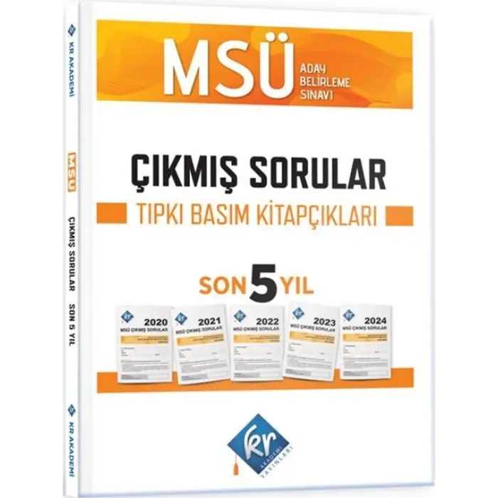 KR Akademi MSÜ Çıkmış Sorular Son 5 Yıl Tıpkı Basım Fasikülleri