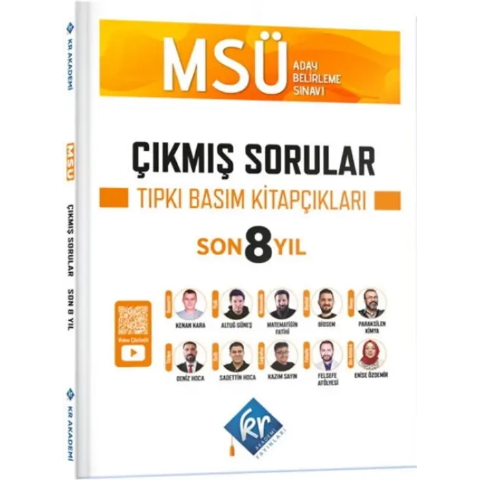 KR Akademi MSÜ Çıkmış Sorular Son 8 Yıl Tıpkı Basım Fasikülleri