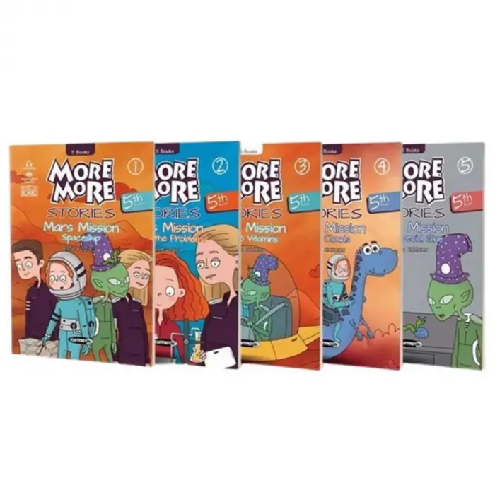 Kurmay ELT 5. Sınıf More More Stories 5 li Hikaye Seti