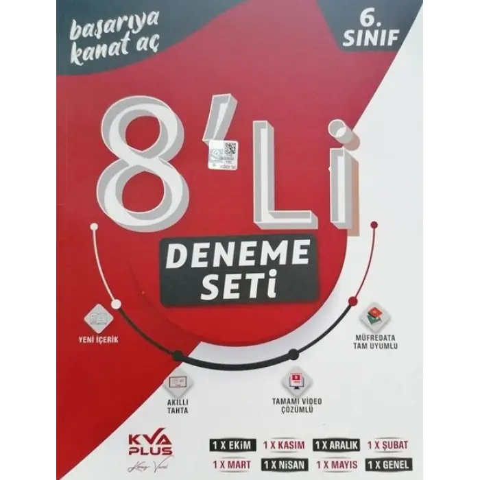 KVA Yayınları 6. Sınıf 8 li Deneme Seti