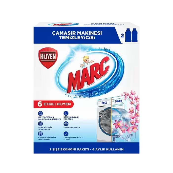 Marc Çamaşır Makinesi Temizleyici & Koruyucu Kireç Önleyici 3 Aylık Kullanım 250 Ml (CihanS.)