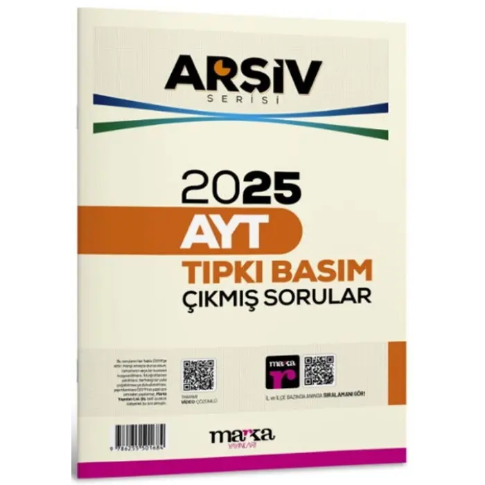 Marka Yayınları 2025 AYT Arşiv Serisi Çıkmış Sorular
