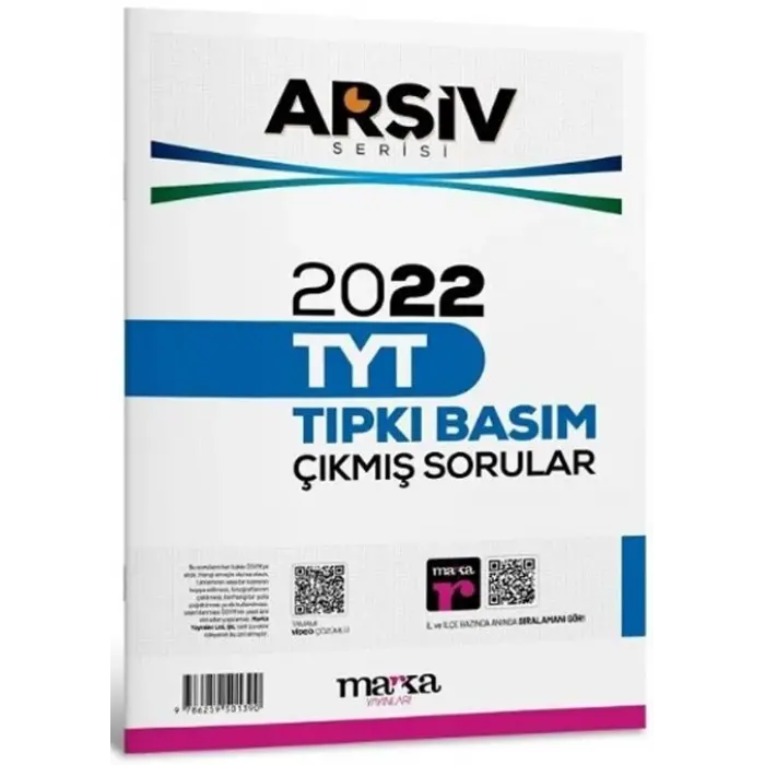 Marka Yayınları TYT Arşiv Serisi 2022 Çıkmış Sorular Tıpkı Basım