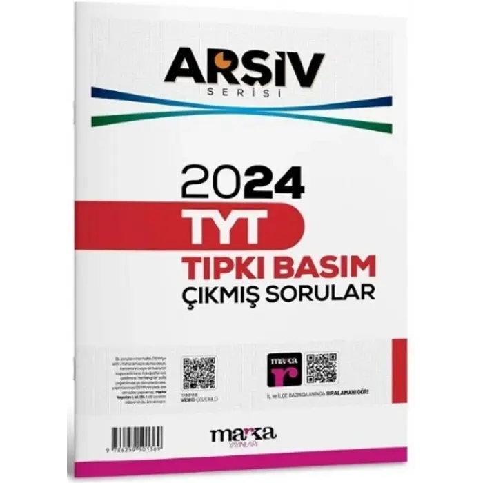 Marka Yayınları TYT Arşiv Serisi 2024 Çıkmış Sorular Tıpkı Basım