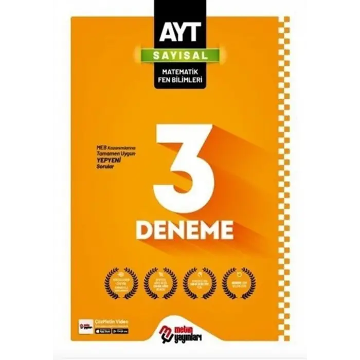 Metin Yayınları AYT Sayısal 3 Deneme
