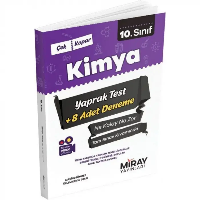 Miray Yayınları 10. Sınıf Kimya Yaprak Test