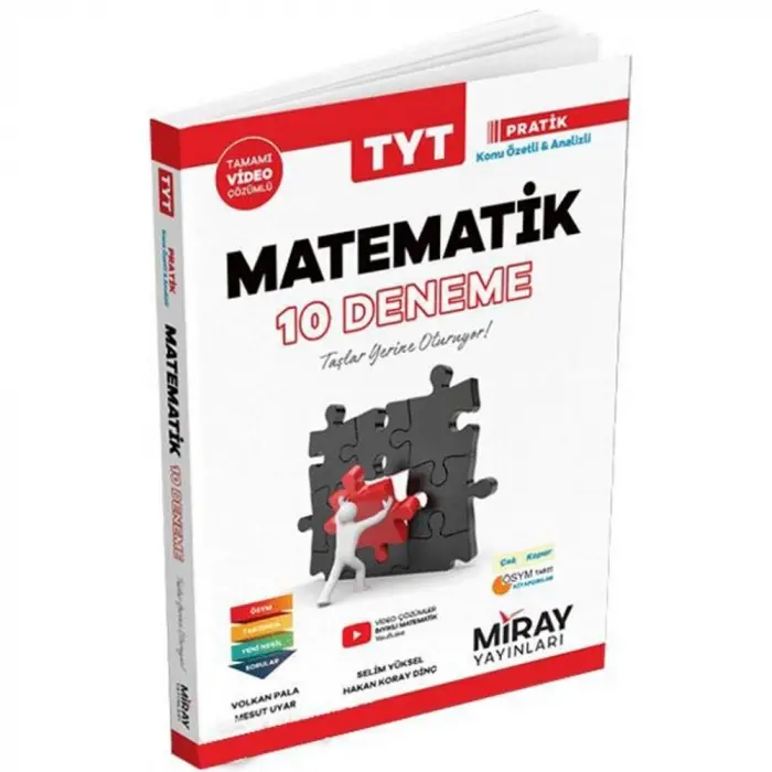Miray Yayınları TYT Matematik 10 Deneme