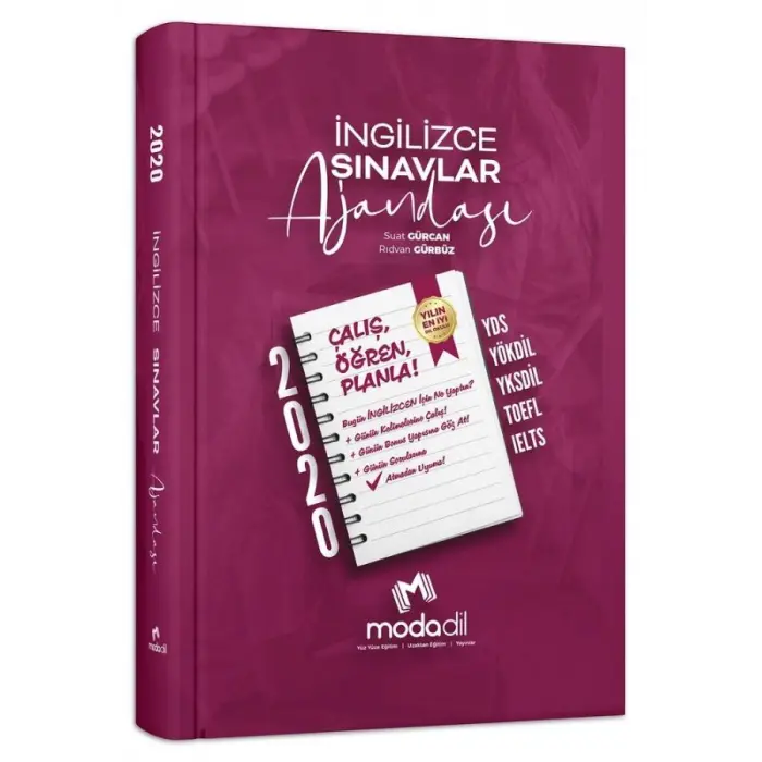 Modadil Yayınları İngilizce Sınavlar Ajandası