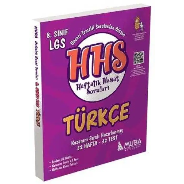 Muba Yayınları 8. Sınıf Türkçe Haftalık Hasat Soruları